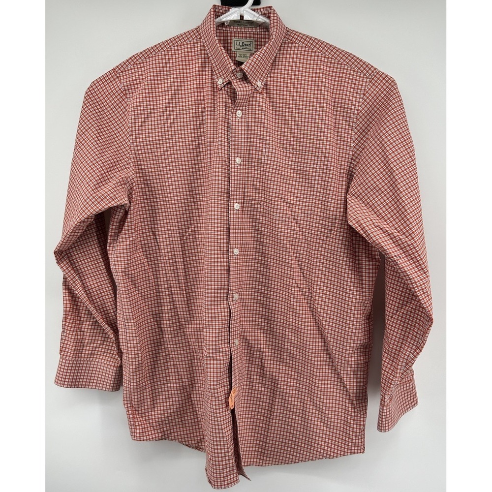 LL Bean Traditional Fit long Sleeve Button Down Multicolored Men's XL Tall